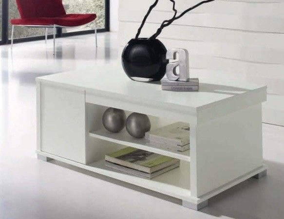 Mesa de centro elevable con cajón Ref.930 10143.Con