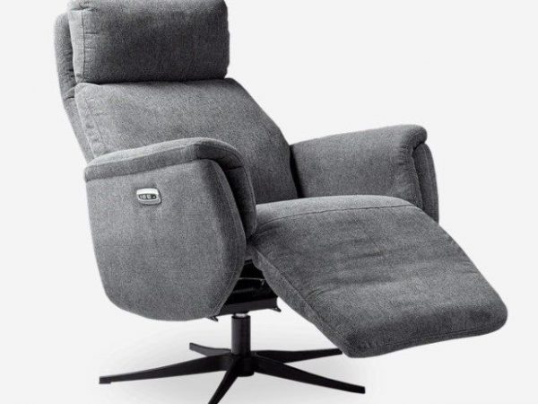 Sillón Relax eléctrico Giratorio 2 motores NO POWER LIFT Ref.Elch 253