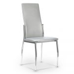 Silla de polipiel con patas metálicas Ref.3683 10201