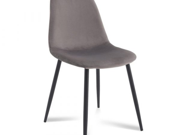 Silla de terciopelo con patas metálicas Ref.3316 10201