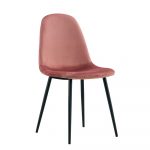 Silla de terciopelo con patas metálicas Ref.3316 10201
