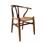 Silla de madera con asiento de Ratán Ref.4282 10201