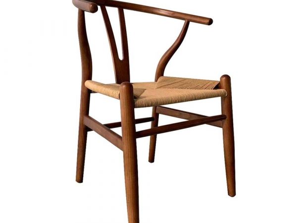Silla de madera con asiento de Ratán Ref.4282 10201