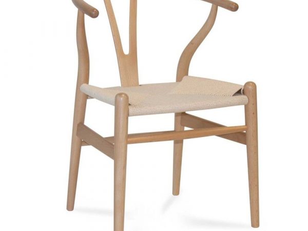 Silla de madera con asiento de Ratán Ref.4282 10201