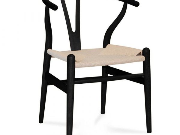 Silla de madera con asiento de Ratán Ref.1827 10201