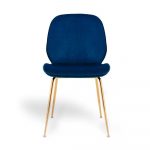 Silla de terciopelo con patas doradas Ref.3604 10201
