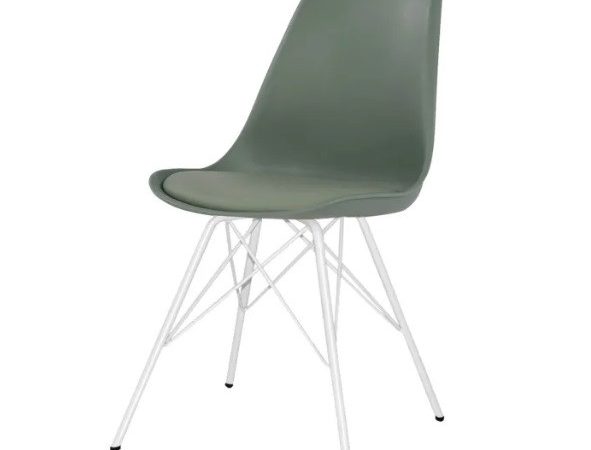 Silla de polipropileno con patas metálicas Ref.4500 10201