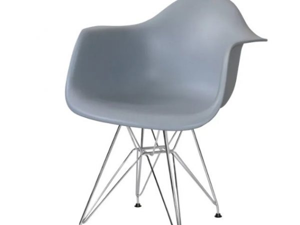 Silla de polipropileno con patas metálicas Ref.4111 10201