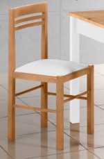 Silla de Cocina de madera tapizada Ref.557 2310