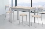 Mesa de Cocina Extensible con tapa de cristal (Varias medidas a elegir) Ref.Panes 2310