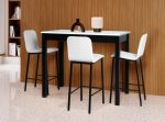 Mesa alta de cocina rectangular fija con tapa de chapa sintética (varias medidas) Ref.Sena3 2310