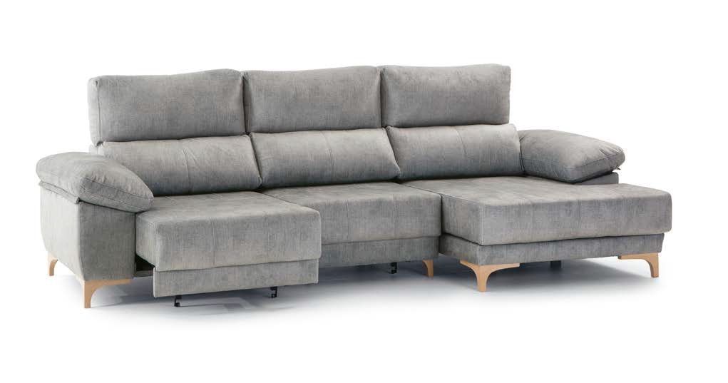 Chaise longue con patas y viscoelástica y con asientos deslizantes por carro Ref.Voletti 10198Vive Chaise longue con patas y viscoelástica y con asientos deslizantes por carro Ref.Voletti 10198Vive