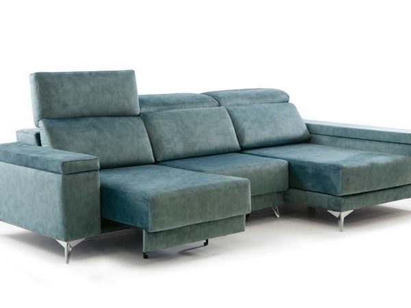 Chaise longue con viscoelástica y patas con asientos deslizantes por carro Ref.Lotta 10198Vive