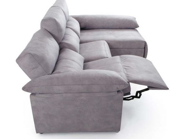 Chaise longue con viscoelástica y con 2 asientos Relax Motor y arcón Ref.Salvia 10198Vive