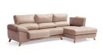 Chaise longue con patas, viscoelástica y asientos deslizantes Ref.Acero 10198Vive