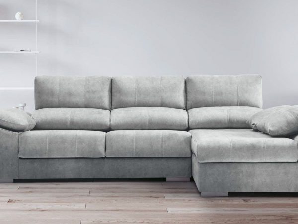 Chaise longue con arcón, puffs, viscoelástica y asientos deslizantes Ref.New Vimine 10198Vive