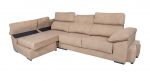 Chaise longue reversible con puffs y asientos deslizantes REF.Bianca 3190