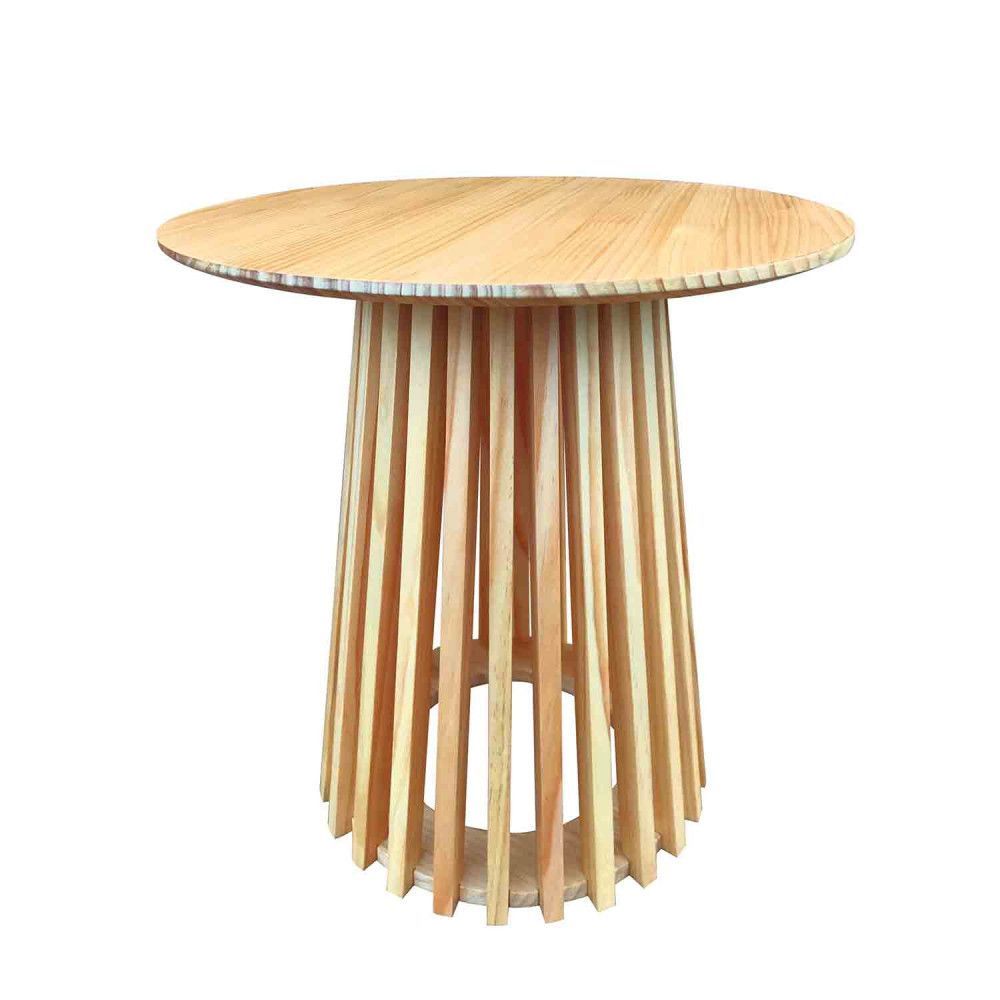 Mesa de rincón redonda de 50x50 de madera Ref.5053 10201 Mesa de rincón redonda de 50x50 de madera Ref.5053 10201