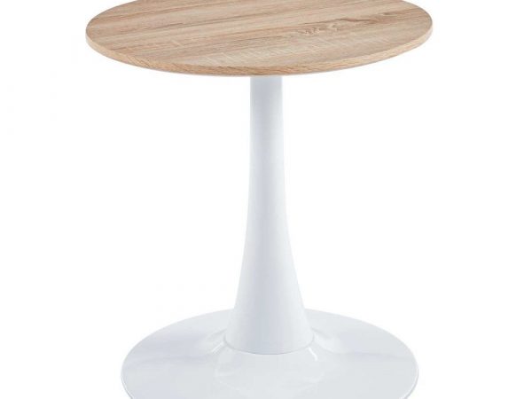 Mesa de rincón de 50x50 con pata metálica Ref.6120 10201