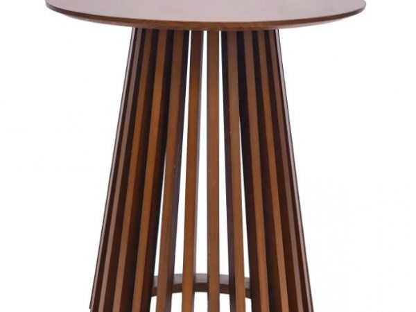Mesa de rincón redonda de 50x50 de madera Ref.5053 10201