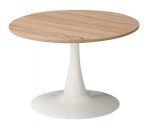Mesa de centro fija con pata metálica de 70x70 Ref.6118 10201