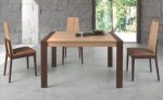 Mesa de Comedor rectangular Extensible con patas metálicas Ref.2122 2377