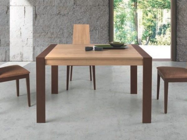 Mesa de Comedor rectangular Extensible con patas metálicas Ref.2122 2377