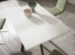 Mesa de Comedor cuadrada extensible con patas metálicas Ref.3022 2377