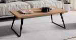 Mesa de centro fija con patas metálicas Disponible en varias medidas Ref.5090 1443 Nod