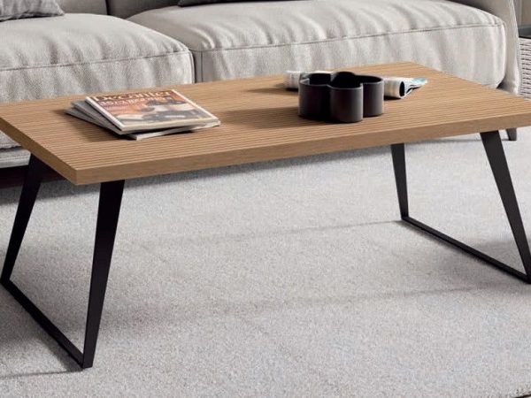 Mesa de centro fija con patas metálicas Disponible en varias medidas Ref.5090 1443 Nod