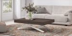 Mesa de centro convertible a mesa de comedor de chapa sintética con patas metálicas de 120x80 Ref.5500b 1443 Nod