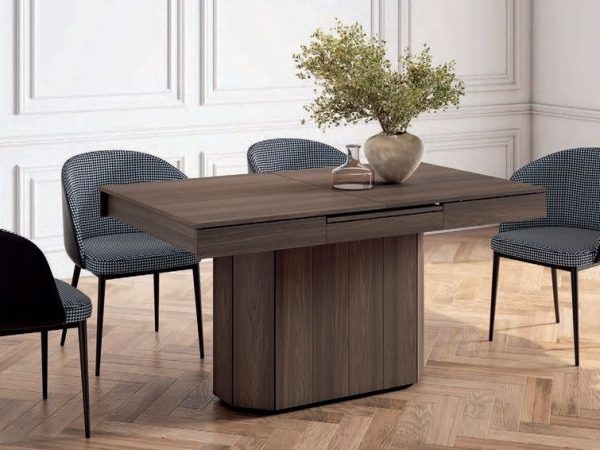 Mesa de Comedor Extensible de 150x90 con pie central Ref.5510 1443 no