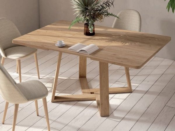 Mesa de Comedor Cuadrada Extensible de 100x100 o 110x110 Ref.5555 1443 no