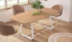 Mesa de Comedor Extensible de 140x100 con patas metálicas Ref.5646 1443 no