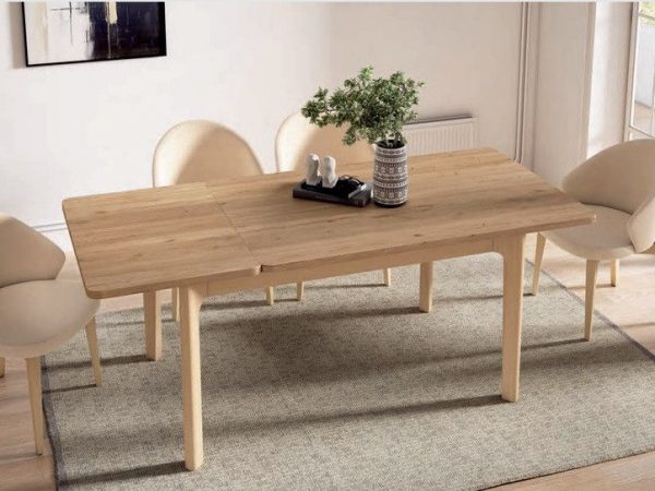 Mesa de Comedor Extensible de 140x90 con estructura de madera macizaRef.5695 1443 no