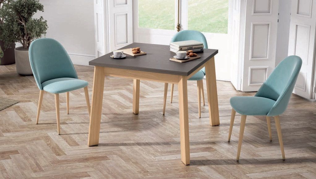 Mesa de Comedor Cuadrada Extensible de 90x90 Ref.5685 1443 no Mesa de Comedor Cuadrada Extensible de 90x90 Ref.5685 1443 no
