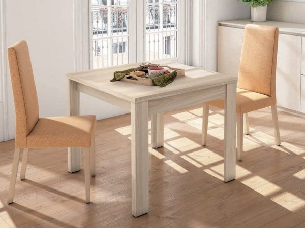 Mesa de Comedor Cuadrada Extensible de 90x90 Ref.5680 1443 no