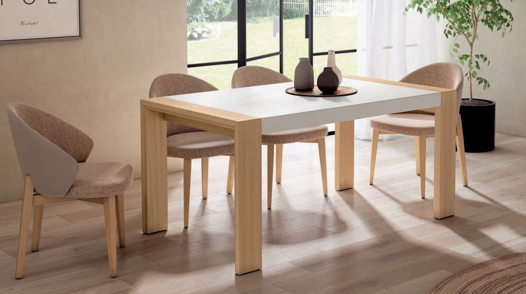 Mesa de Comedor Extensible de 140x90 Ref.5721 1443 no Mesa de Comedor Extensible de 140x90 Ref.5721 1443 no
