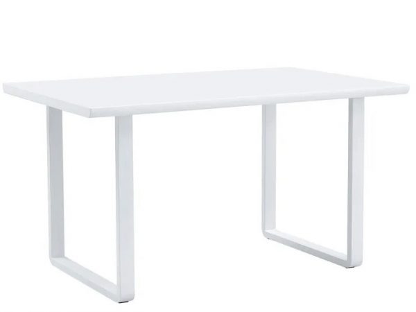 Mesa rectangular fija lacada blanca de 140x90 Ref.5060 10201