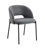 Silla de tela con patas metálicas Ref.1071 10201