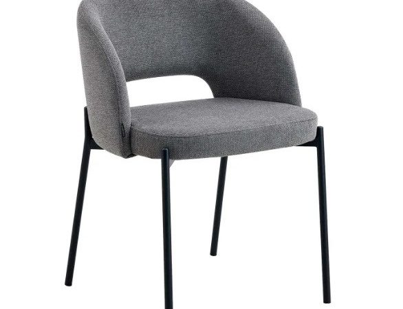 Silla de tela con patas metálicas Ref.1071 10201