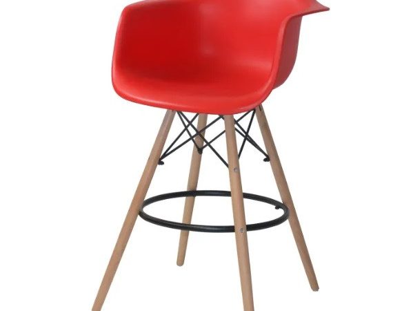 Taburete alto de polipropileno Rojo Ref.4197 10201