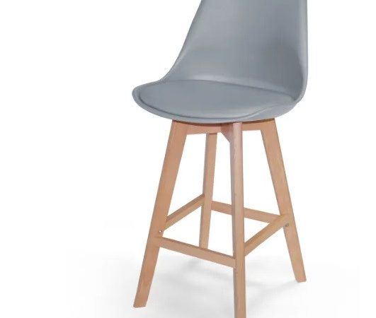 Taburete alto de polipropileno Gris Ref.4473 10201