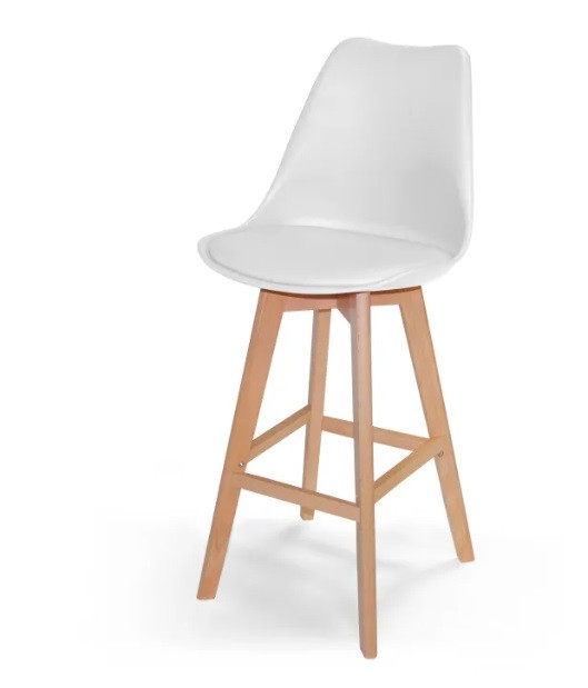 Taburete alto de polipropileno Blanco Ref.4390 10201 Taburete alto de polipropileno Blanco Ref.4390 10201