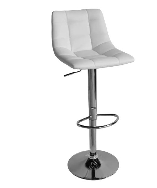 Taburete alto giratorio de polipiel Blanco Ref.6008 10201 Taburete alto giratorio de polipiel Blanco Ref.6008 10201