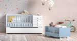 Cuna convertible (140x70) en Cama compacto de 90x190 con cajones REF.05 1007 Juv