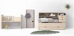 Cuna convertible (140x70) en Cama compacto de 90x190 con cajones REF.06 1007 Juv