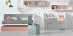 Cuna convertible (140x70) en Cama Abatible horizontal de 90x190 REF.09 1007 Juv