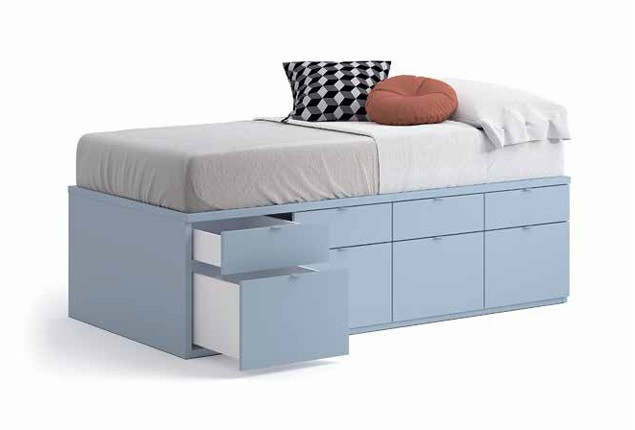 Cama con cajones compacto de 90x190 (Disponible en más medidas) REF.46 1007 Juv Cama con cajones compacto de 90x190 (Disponible en más medidas) REF.46 1007 Juv