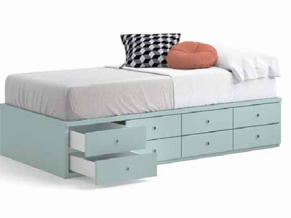 Cama con cajones compacto de 90x190 (Disponible en más medidas) REF.MN4382 1007 Juv